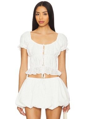 Tularosa TWYLA 上装 白色 y2k辣妹风REVOLVE小众新款