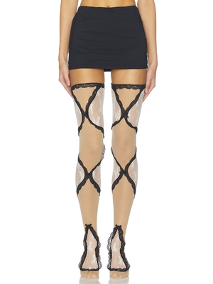 Aniye Records SOPHIE 短袜 revolve小众新款 黑色