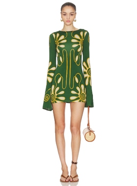 Cala de la Cruz MAISHA 裙子 绿色REVOLVE小众新款