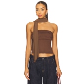 春季 上装 新品 THE NATALINE ALL WAYS 棕色REVOLVE小众