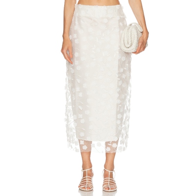 [冬季新品]Marlies Grace HEATHER 半身裙 白色REVOLVE小众新款