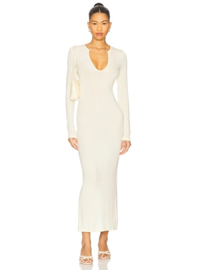 LIONESS VACANZA MAXI 裙子 黄色 性感风REVOLVE小众新款