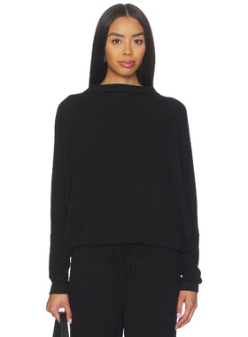 eberjey COZY 套衫 黑色REVOLVE小众新款冬季保暖