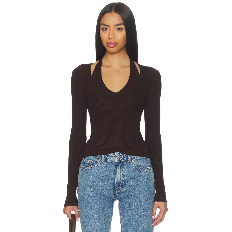 HEARTLOOM TWYLA 上装 棕色REVOLVE小众新款