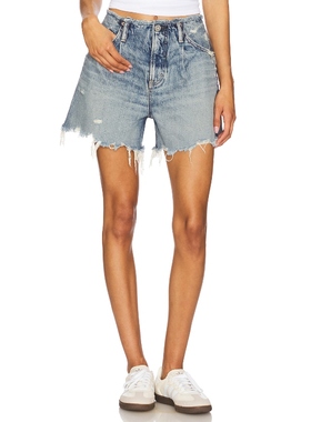 Moussy Vintage LUDLOW 短裤 蓝色 美式休闲风REVOLVE小众新款