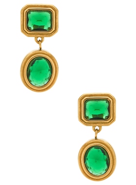 8 Other Reasons ACE 垂褶耳饰 绿色REVOLVE小众新款