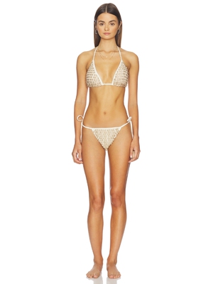 HANNE BLOCH Pom Pom Bikini Set revolve小众新款