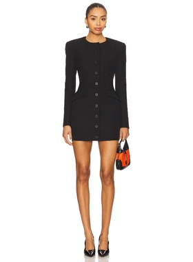 [冬季新品]The Andamane 连衣裙式外套 黑色通勤穿搭REVOLVE小众