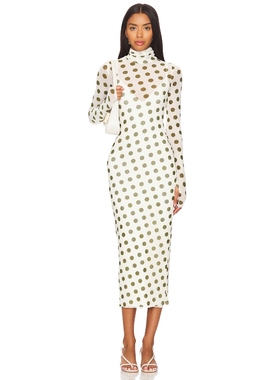 AFRM SHAILENE 裙子白色REVOLVE小众新款