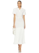 Rose revolve小众新款 Polo With Rowen Skirt Dress Pleated 白