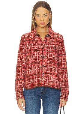 Guest In Residence DYLAN 格子衬衫 红色REVOLVE小众新款