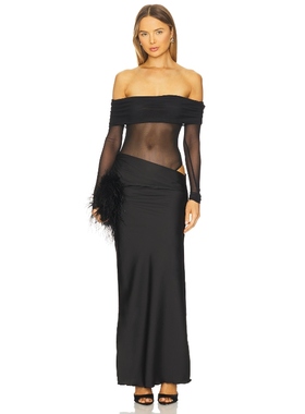 superdown MYA 裙子 黑色美式性感REVOLVE小众新款