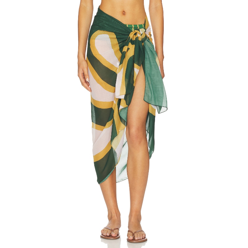 Cala de la Cruz LUANA 半身裙 绿色REVOLVE小众新款