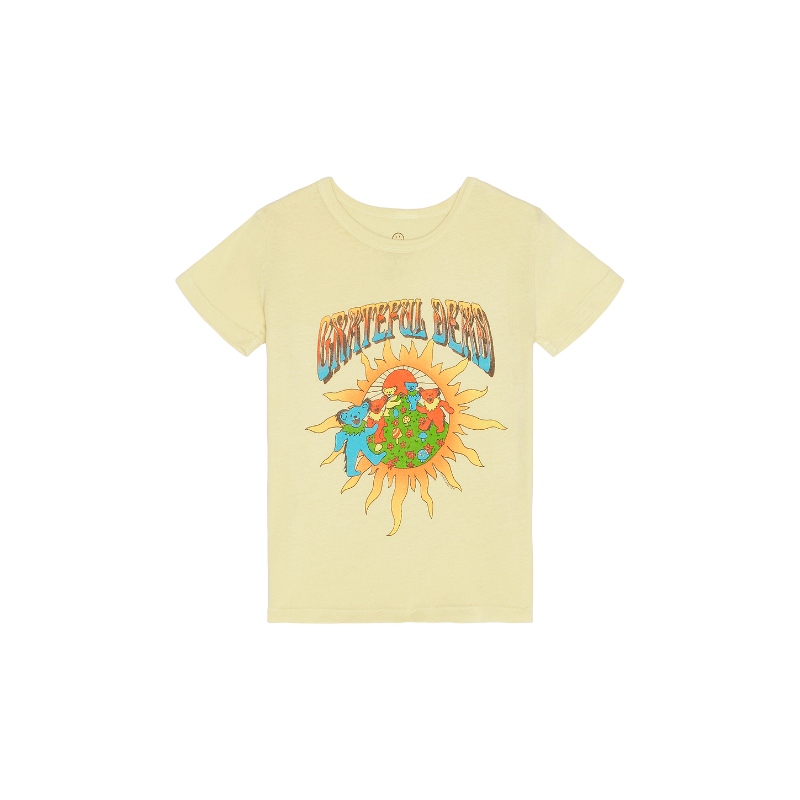 Junk Food GRATEFUL DEAD SUN AND BEARS T恤 黄色REVOLVE小众新