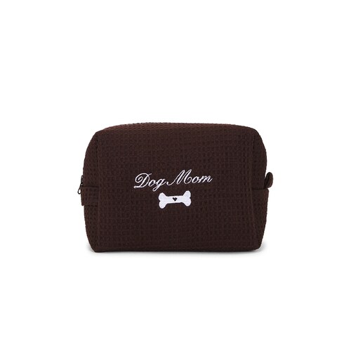 Abbode DOG MOM WAFFLE POUCH 宠妈专属华夫格收纳包 棕色REVOLVE