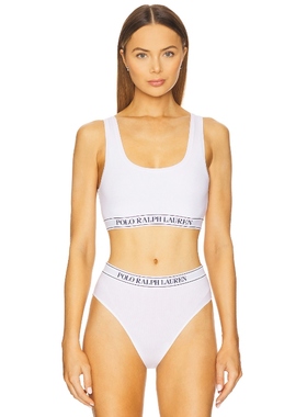 Polo Ralph Lauren Intimates SCOOP CROPPED 背心 白色REVOLVE小