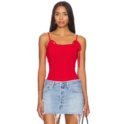 [春节穿搭]MORE TO COME ESTELLA上装红色y2k辣妹风REVOLVE新款