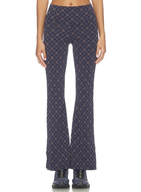 THE UPSIDE EZRA FLORENCE 喇叭口长裤 藏青色 美式休闲风REVOLVE