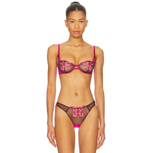 fleur du mal BUTTERFLY 胸罩 粉色REVOLVE小众新款