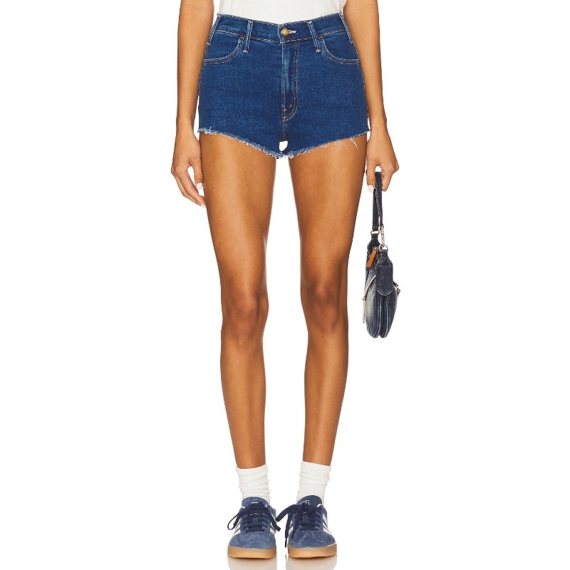 [冬季新品]MOTHER HUSTLER 短裤 蓝色美式休闲风REVOLVE小众