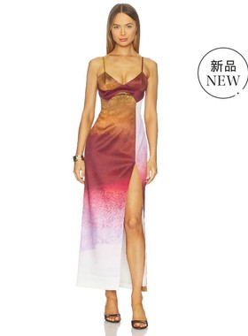 [冬季新品]Muma World VALERIA 裙子 铁锈色REVOLVE小众