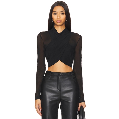 Bardot ALIYAH 上装 黑色 y2k辣妹风REVOLVE小众新款