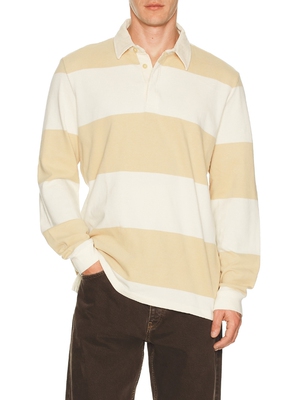 Marine Layer SUEDED 橄榄球风POLO衫 revolve小众新款