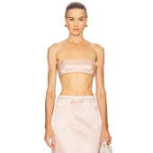 Top Courtney 粉红胭脂系列REVOLV Silk Bralette Zheng Duchesse