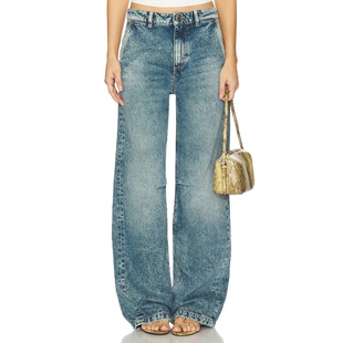Denim 复古风REVOLVE小众新款 AVA 蓝色美式 阔腿 Icon
