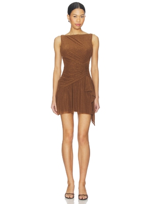 Lovers and Friends AMARI无袖收腰不规则连衣裙revolve小众新款