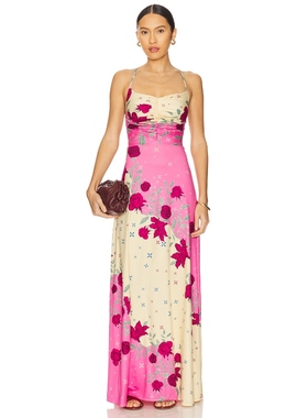 Agua Bendita ARISTA 长裙 Pink,CreamREVOLVE小众新款