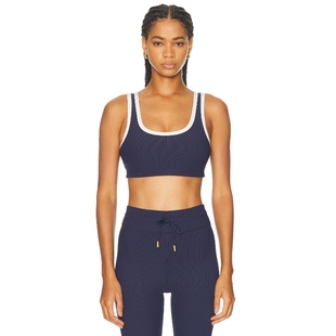 THE UPSIDE SILVERSTONE HARLEY 运动胸罩 藏青色REVOLVE小众新款