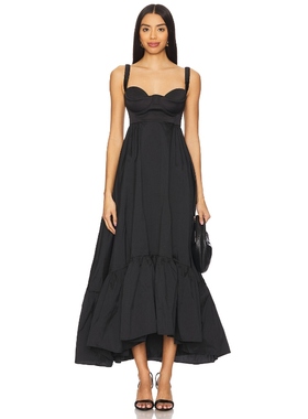 Anna October 长裙黑色礼服裙REVOLVE