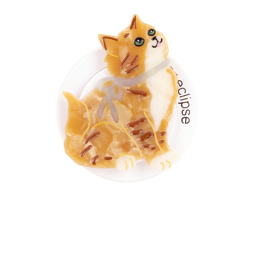 Solar Eclipse HAND-PAINTED KYOTO KITTEN GRIPCHARM 手绘京都