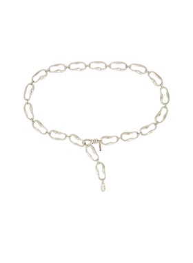 B-Low the Belt ALESSIA 链式腰带 金属银色 REVOLVE小众新款