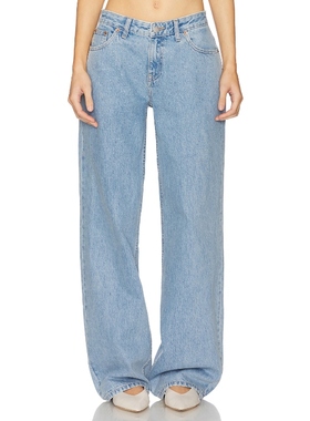 Dr. Denim HILL 阔腿 蓝色 美式复古风REVOLVE小众新款