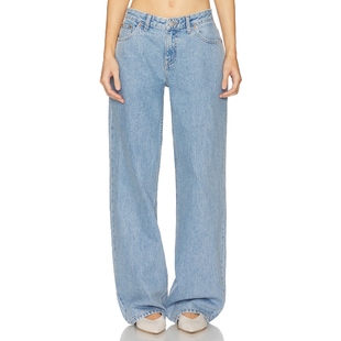 阔腿 HILL 蓝色 美式 Dr. 复古风REVOLVE小众新款 Denim