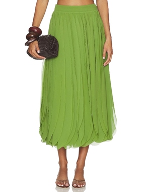 AMUR RYLAN 半身裙 绿色REVOLVE小众新款