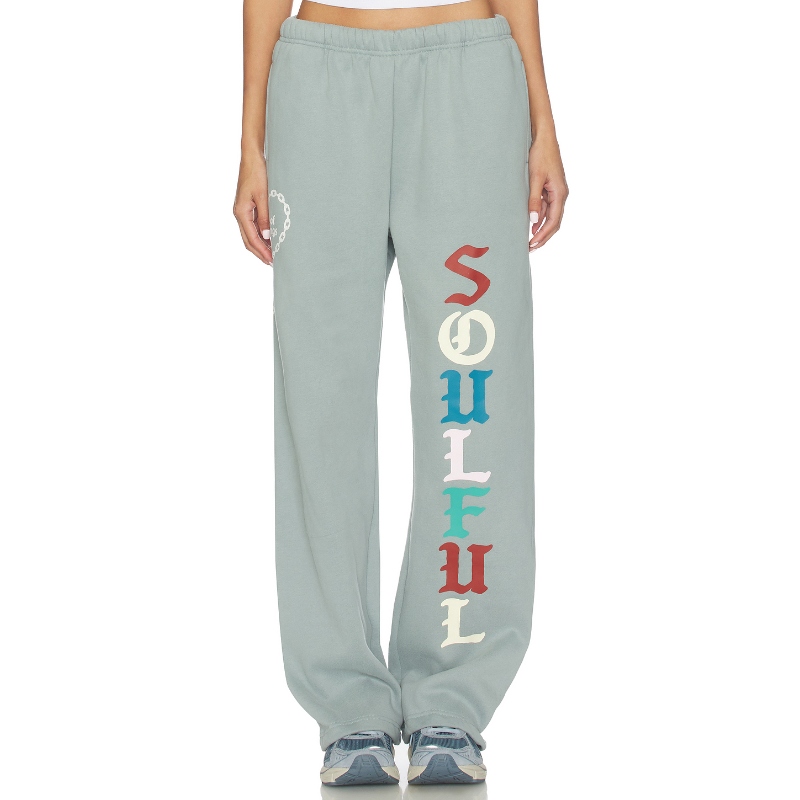 The Mayfair Group SOULFUL 运动长裤 蓝色 美式休闲风REVOLVE小