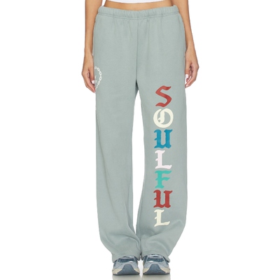 The Mayfair Group SOULFUL 运动长裤 蓝色 美式休闲风REVOLVE小