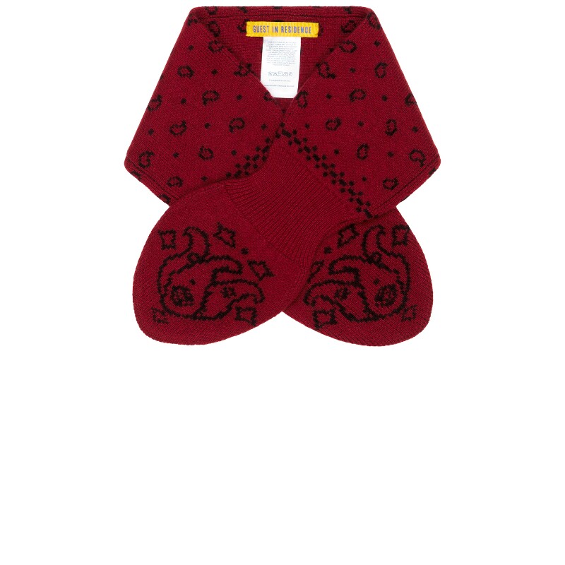 Guest In Residence BANDANA BOWTIE SCARF  砖红色 秋冬新品REV