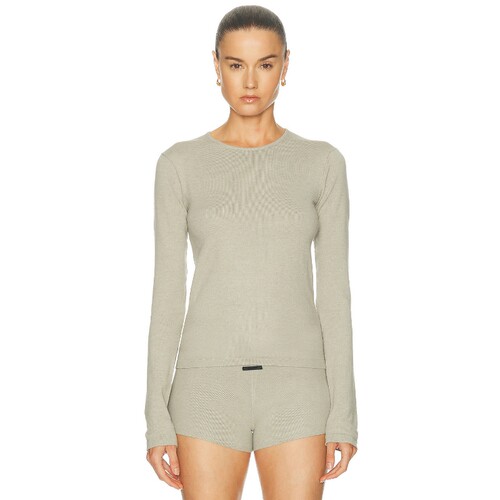 Fear of God ESSENTIALS浅灰绿上装极简风夏季新品T恤REVOLVE