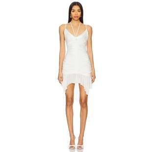 白色REVOLVE小众新款 Pen Dress Crimped Aniye