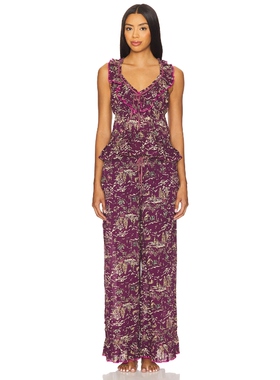 [春季新品]Free People TANGLED LIGHTS 印花套装 酒 REVOLVE