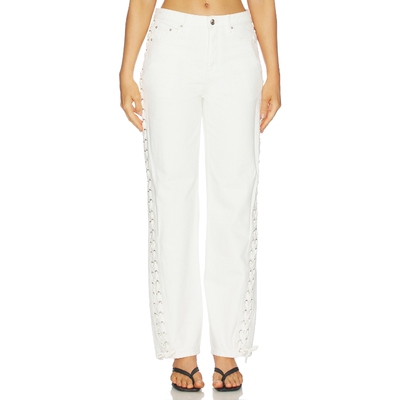 ROTATE Loose Fit Laced Jeans 26春夏新品 revolve小众新款