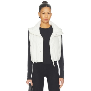 WARM 夹棉背心 白色 Beyond 运动复古风REVOLVE小众新款 Yoga