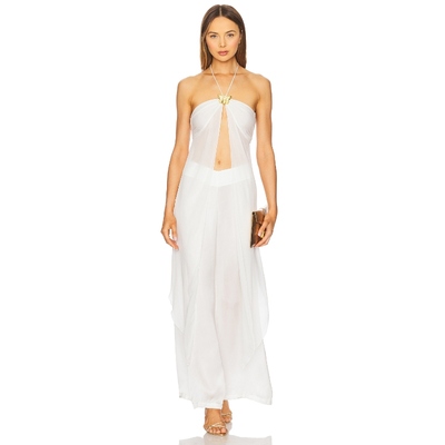 CIN CIN CORAL ORCHID DRAPE 上装白色REVOLVE小众新款