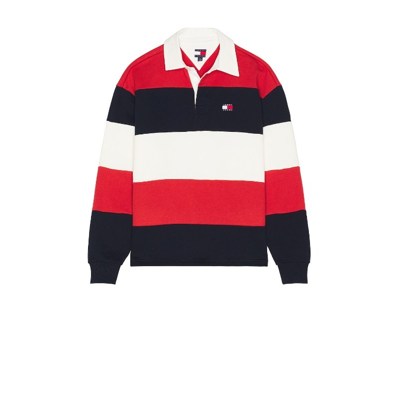Tommy Jeans 汤米 RELAXED 橄榄球衫 蓝，红REVOLVE小众新款