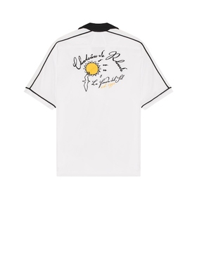 Rhude FONDA DEL SOL 保龄球衬衫 白色REVOLVE小众新款