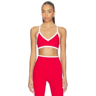 红色REVOLVE小众新款 FORM 运动胸罩